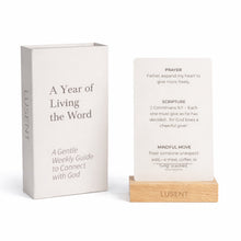 Load image into Gallery viewer, The Lusent Faith Deck | Christian Prayer & Scripture Cards | A Year of Living the Word